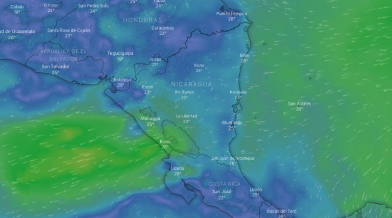 En las Región del Caribe y Región Norte y Central prevalecerá un ambiente nublado, con lluvias dispersas. Por otra parte, en la Región del Pacífico predominará un ambiente soleado.