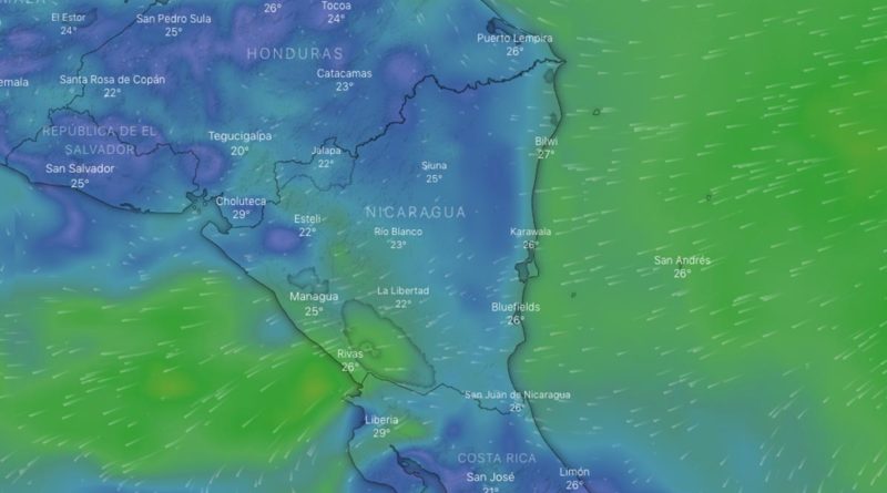 Ambiente caluroso prevalecerá en el Pacífico nicaragüense
