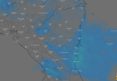 Imagen satelital sobre el clima en Nicaragua