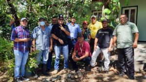 MARENA apoyando en el cuido la madre tierra en Cinco Pinos, Chinandega