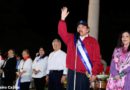 Comandante Presidente Daniel Ortega y la Compañera Rosario Murillo, luego de ser juramentado para su nuevo Gobierno