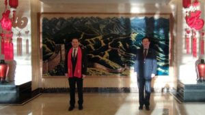 Embajador de Nicaragua en Irán, Isaac Bravo Jaen y el Embajador de China en Irán, señor Chang Hua.