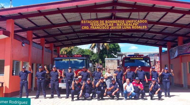 Inauguran Estación de Bomberos en el municipio de Esquipulas, Matagalpa