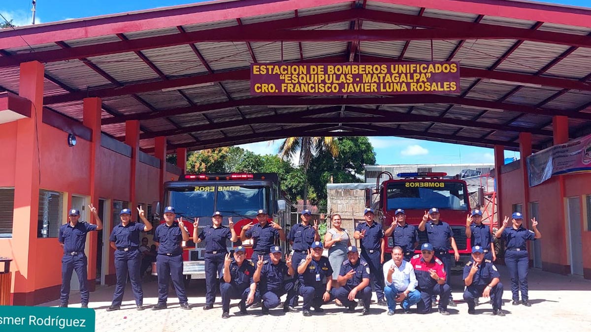 Inauguran Estación de Bomberos en el municipio de Esquipulas, Matagalpa