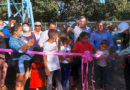 FISE y comunidad de Posolteguilla inaugurando la nueva obra de agua, saneamiento e higiene