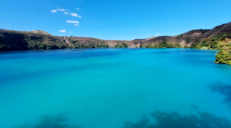 Laguna de Asososca en la que se presenta el fenómeno natural