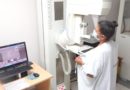 Paciente en el Hospital Bertha Calderón realizándosele una mamografía