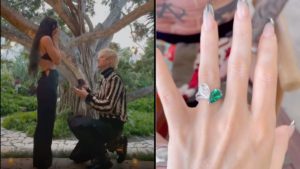 Machine Gun Kelly le pidió matrimonio a Megan Fox, y también diseñó su anillo “doble”