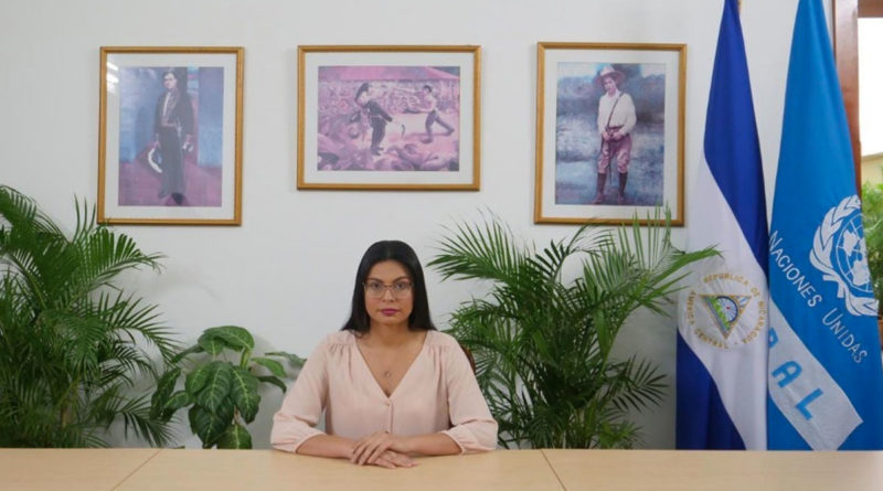 Compañera Jessica Padilla, Ministra de la Mujer de Nicaragua participando de la “62° Reunión de la Mesa Directiva de la Conferencia Regional sobre la Mujer de América Latina y El Caribe