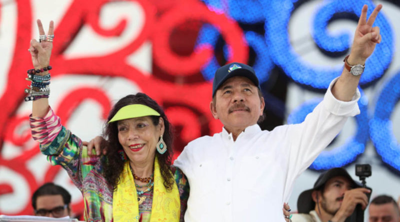 Vicepresidenta Rosario Murillo y Comandante Daniel Ortega