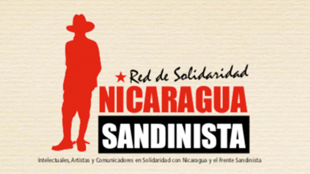 Saludo de la Red de de Artistas, Intelectuales y Comunicadores con Nicaragua y el FSLN