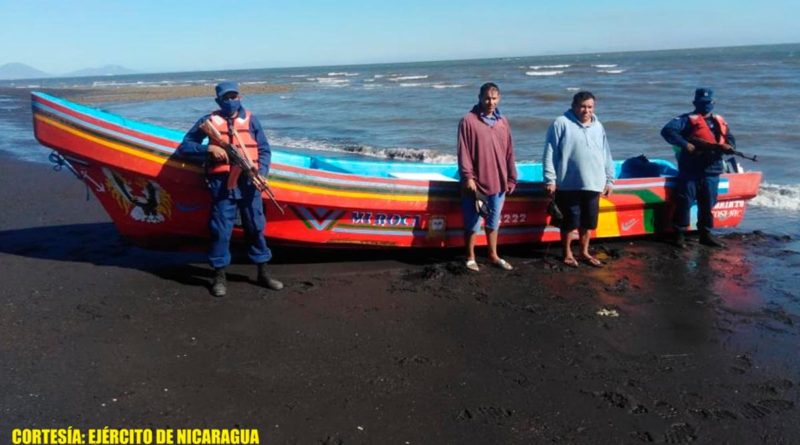 Personas retenidas por la Fuerza Naval por pesca ilegal en El Viejo