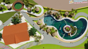 Imagen 3D de lo que serán las instalaciones nuevas de los Termales de Tipitapa