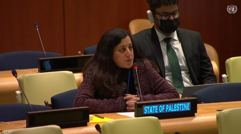 Feda Abdelhady-Nasser, Embajadora, Representante Observador Alterna del Estado de Palestina ante las Naciones Unidas.