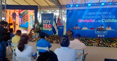 Loyda Barreda, Directora Ejecutiva del INATEC en inauguración del año lectivo de Educación Técnica 2022 en Juigalpa, Chontales