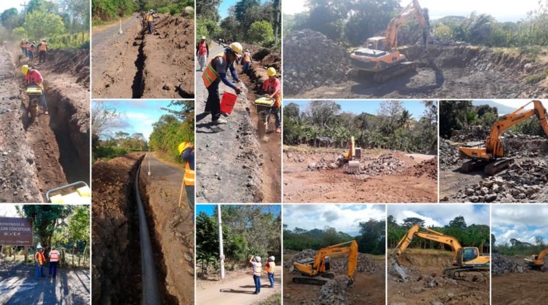 Avances en instalación de 48 kilómetros de tuberías y construcción de planta de tratamiento de agua potable en Altagracia, Isla de Ometepe