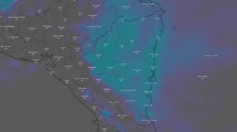 Nicaragua contará con un ambiente parcialmente nublado