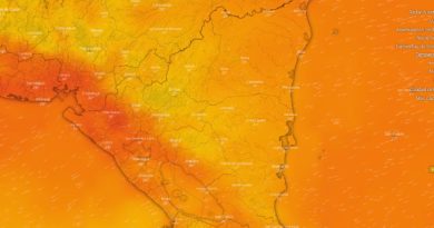Ambiente caluroso y vientos fuertes en el territorio nicaragüense