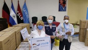 Entrega de la donación por parte de UNICEF y Alemania al Ministerio de Salud (MINSA)