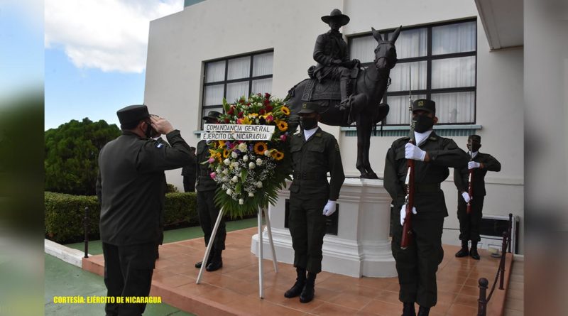 Ejército de Nicaragua rinde homenaje al General Augusto C. Sandino