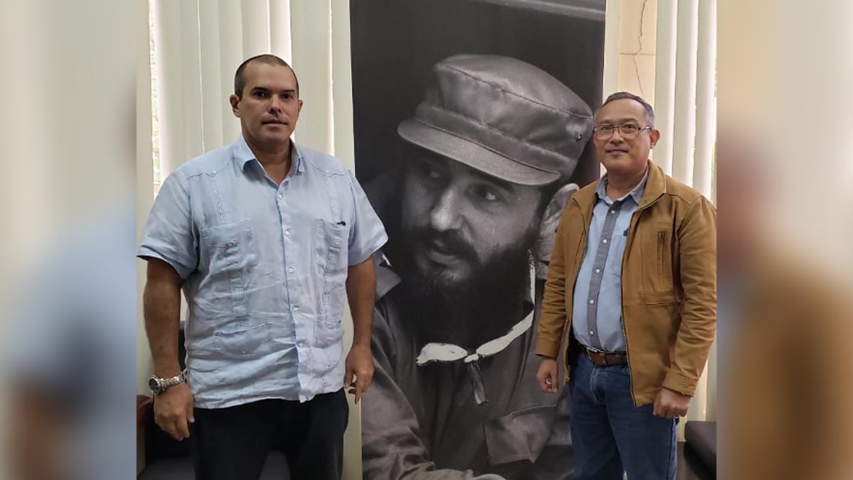 Embajador de Nicaragua en Cuba se reúne con Presidente de la agencia Prensa Latina