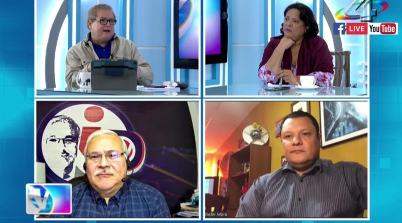 Tirsa Sáenz, Eliezer Mora y Adolfo Pastrán en la Revista En Vivo con Alberto Mora, 8 febrero 2022