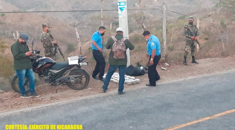 Ejército de Nicaragua incauta droga al narcotráfico en Telpaneca, Madriz