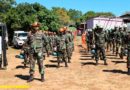 Efectivos del Ejército de Nicaragua en el lanzamiento del Plan Departamental Contra Incendios Forestales y Agropecuarios 2022, realizado en el municipio de Villa El Carmen, departamento de Managua.