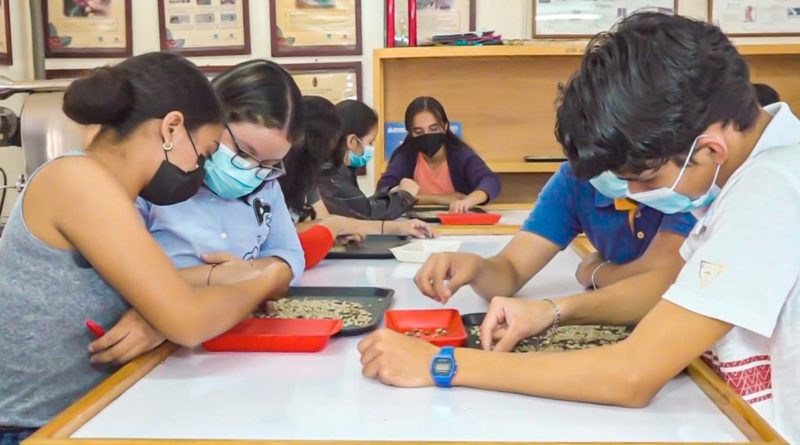 Jóvenes durante la enseñanza de la nueva carrera técnica ofrecida en Ocotal