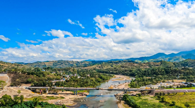 Fotografía panorámica del puente que conectará a Nueva Segovia y Jinotega