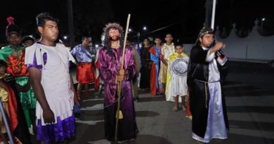 Presentación de tradicionales Judeas en El Viejo, Chinandega