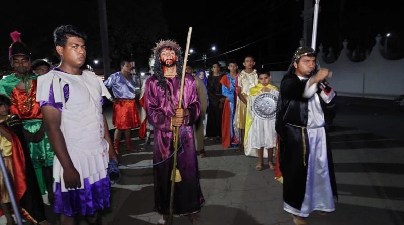 Presentación de tradicionales Judeas en El Viejo, Chinandega
