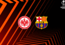 Escudos del FC Barcelona y el Eintracht Frankfurt