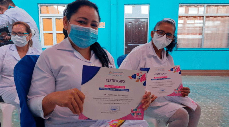 Enfermera del Ministerio de Salud en Masaya, Nicaragua