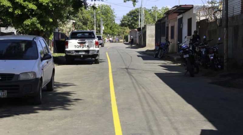 Una de las calles inauguradas en el barrio Enrique Smith