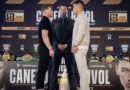 Canelo Álvarez en su cara a cara con Dmitry Bivol