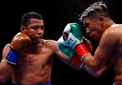 Román "Chocolatito" González en duelo con el mexicano "Rey" Martínez
