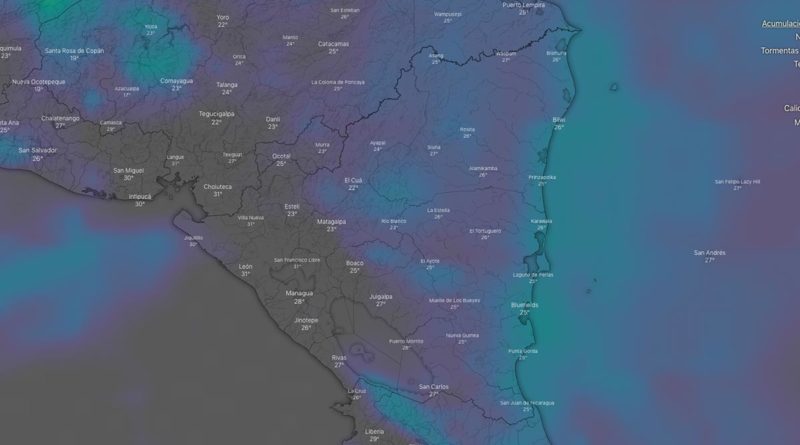 Clima en Nicaragua: Lluvias ligeras en la Zona Norte y Central