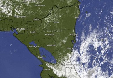 Imagen satelital sobre el clima en Nicaragua