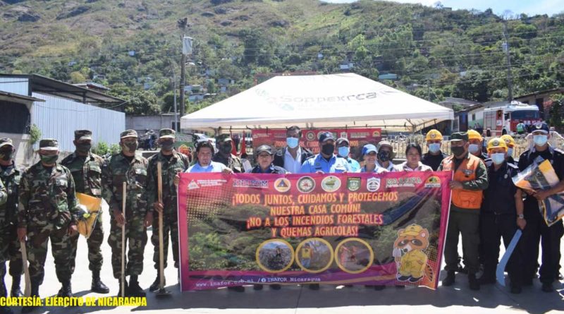 Lanzamiento del plan de prevención y control de incendios forestales y agropecuarios en Jinotega