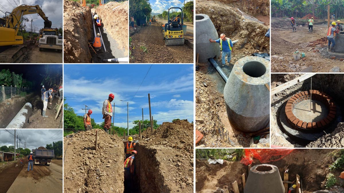 ENACAL ejecuta Proyecto de Construcción del Sistema de Alcantarillado Sanitario en Tola, Rivas