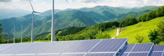 Generación de energía eólica y solar