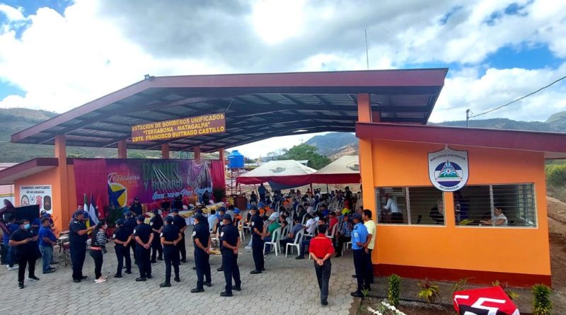 Inauguran Estación de Bomberos 133 en Terrabona, Matagalpa