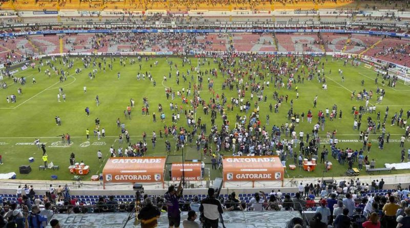 Estadio donde se llevaba a cabo el partido Atlas vs. Queretaro