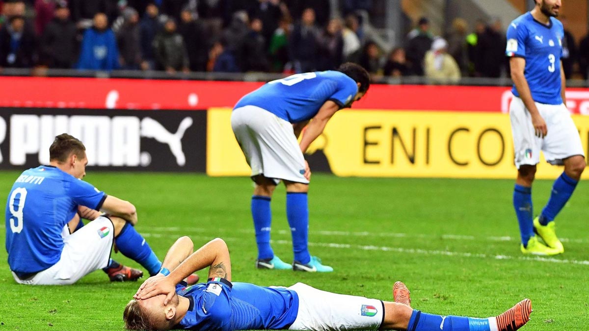 Histórico: Italia queda fuera del Mundial por segunda ocasión