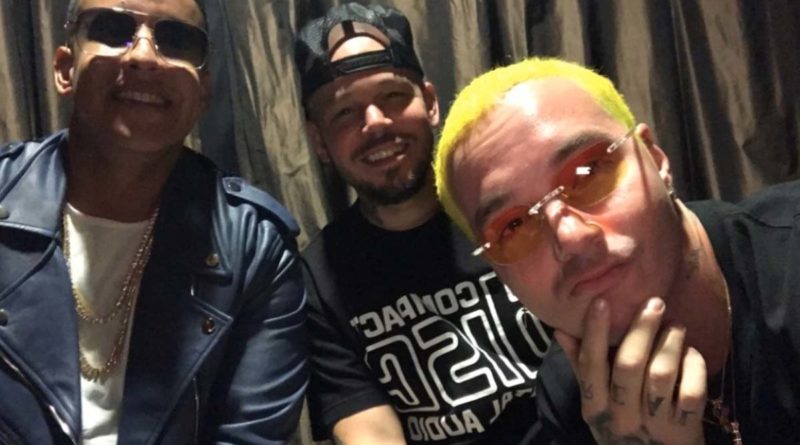 J Balvin junto a Residente y Daddy Yankee antes de la controversial "tiraera"