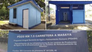 Fotografías de la rehabilitación de uno de los pozos en el kilómetro 7.5 de carretera a Masaya en Managua