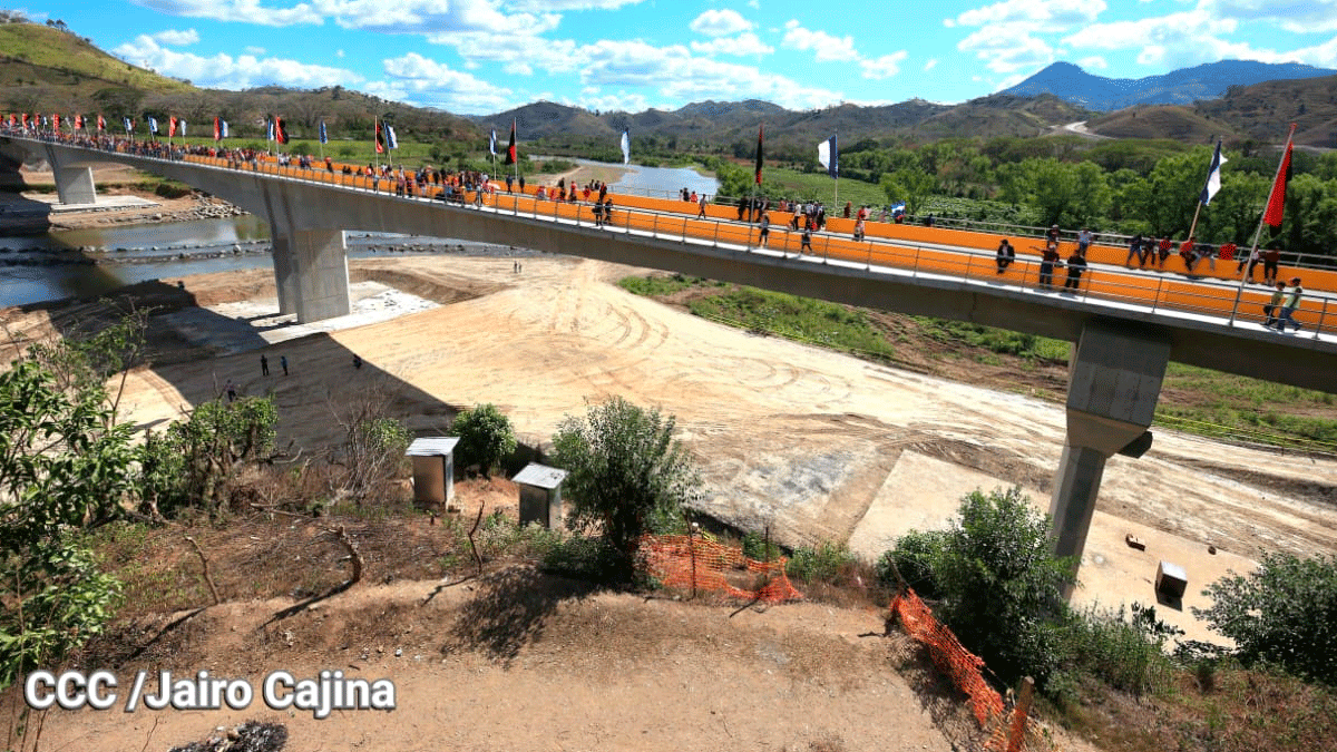 Gobierno Sandinista inaugura Puente Wiwilí que une a Jinotega y Nueva Segovia