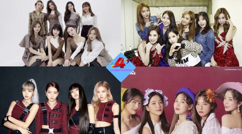 Grupos femeninos de Kpop, Blackponk, Red Velvet, Twice y Girl´s Generation