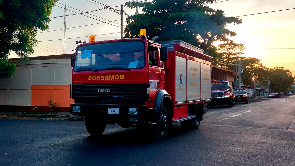 Gobierno Sandinista envía unidades de bomberos al municipio de San Fernando, Nueva Segovia